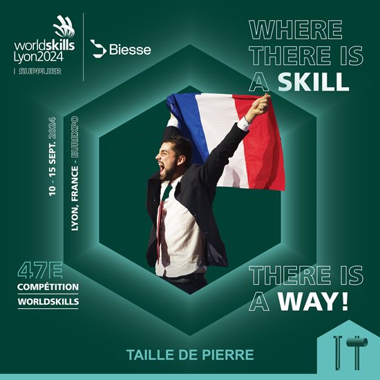 Biesse, Supplier de la finale WorldSkills 2024 à Lyon.